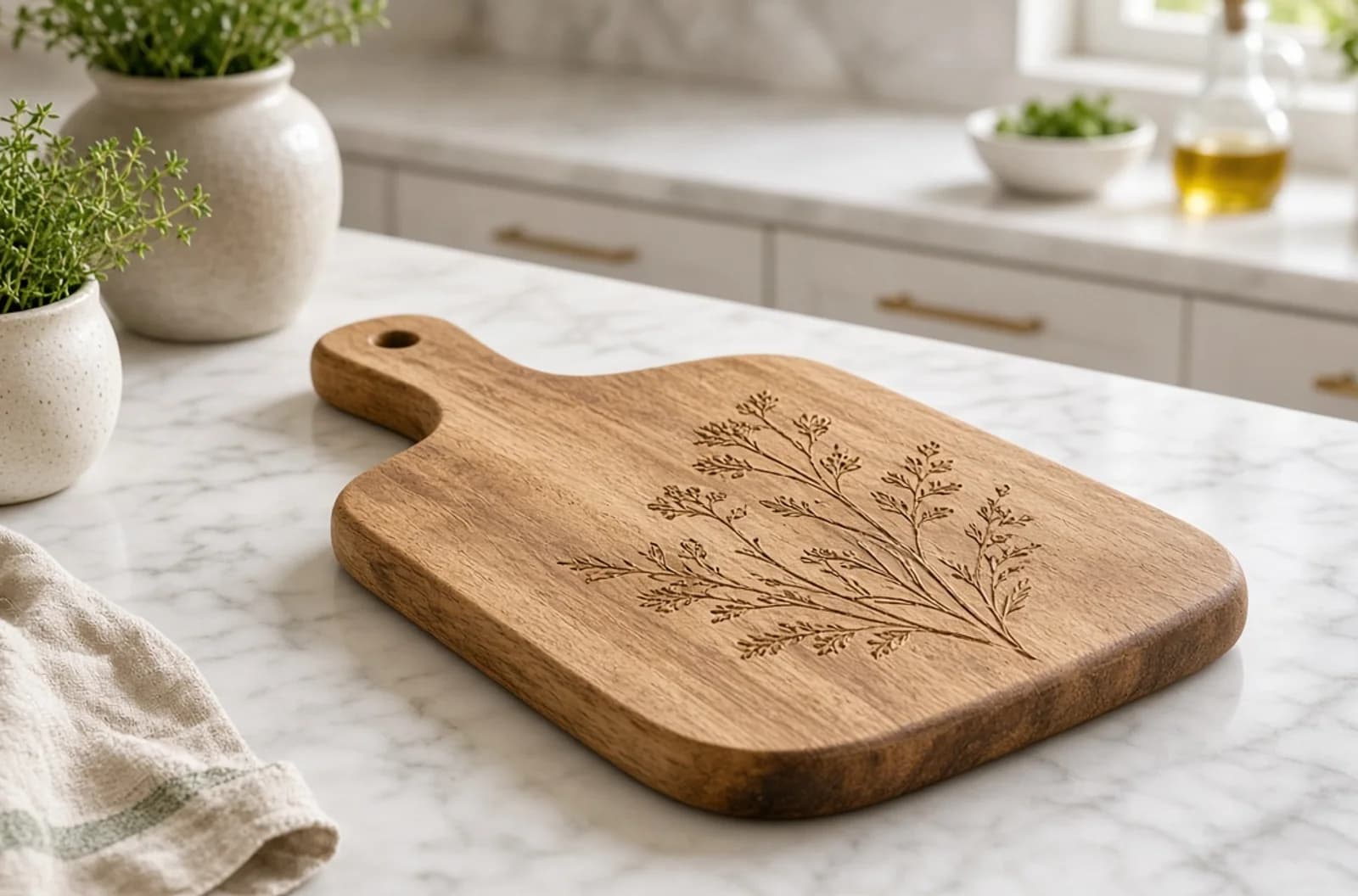 Engraved Cutting Boards: Design, Food-Side Placement, and Care