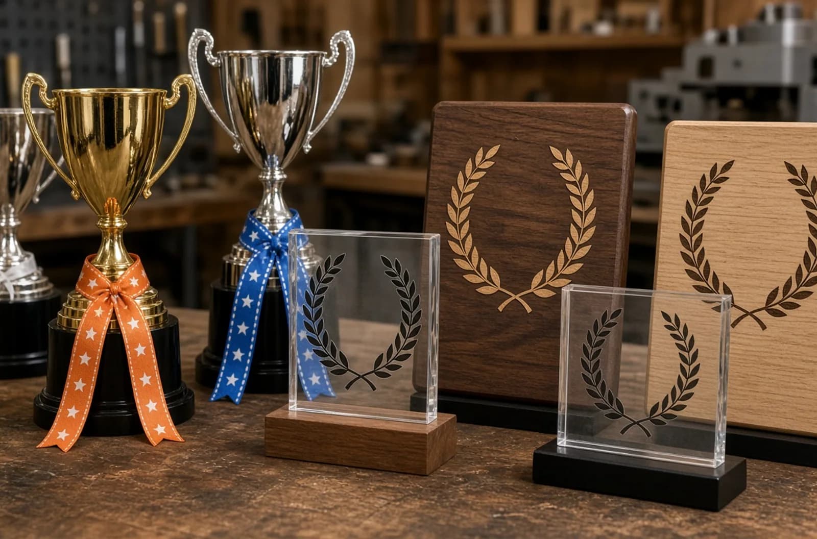 Laser-Engraved Awards for Schools, Teams, and Clubs