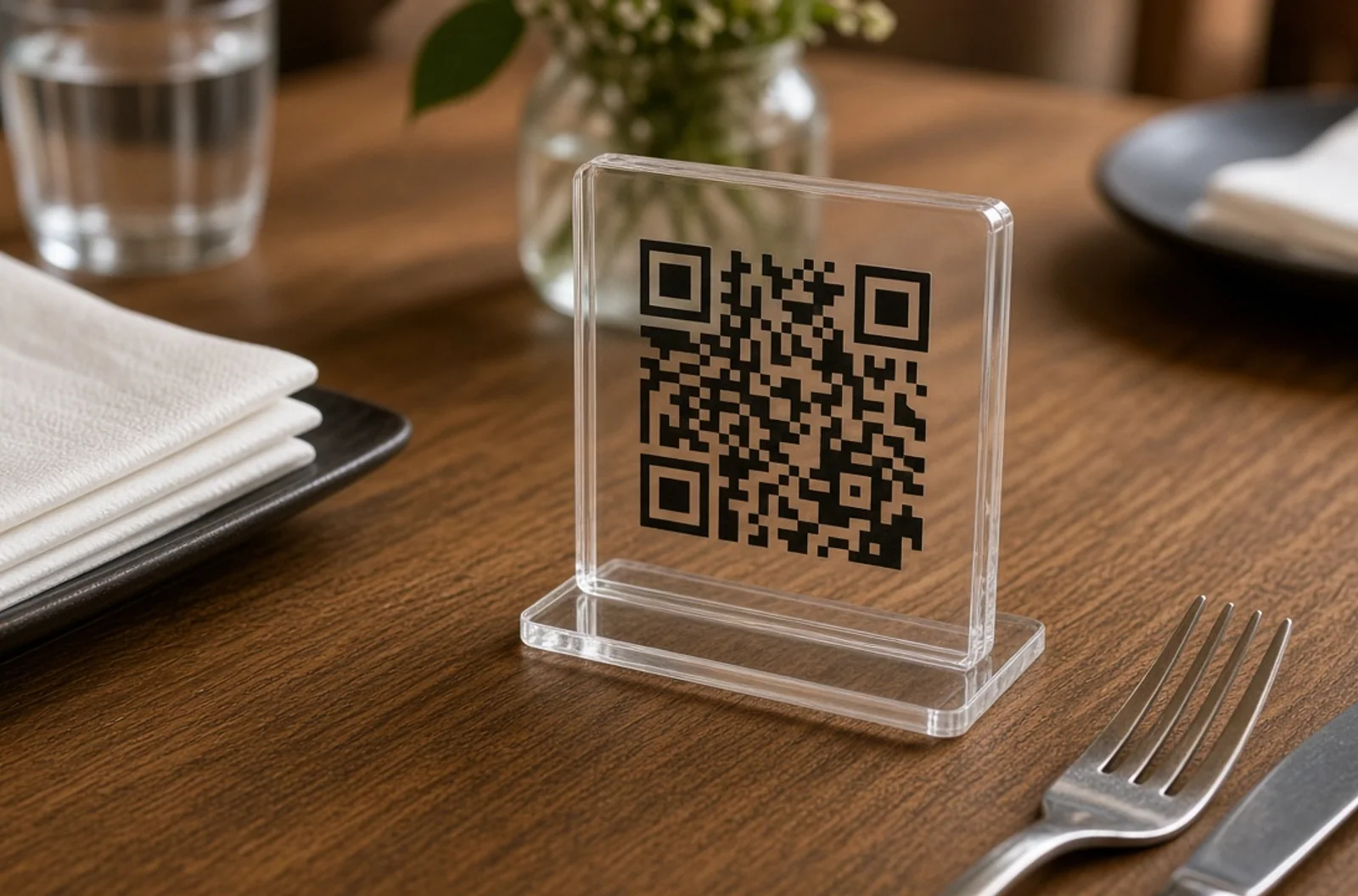 Laser-Cut Acrylic QR Code Signs That Scan Reliably