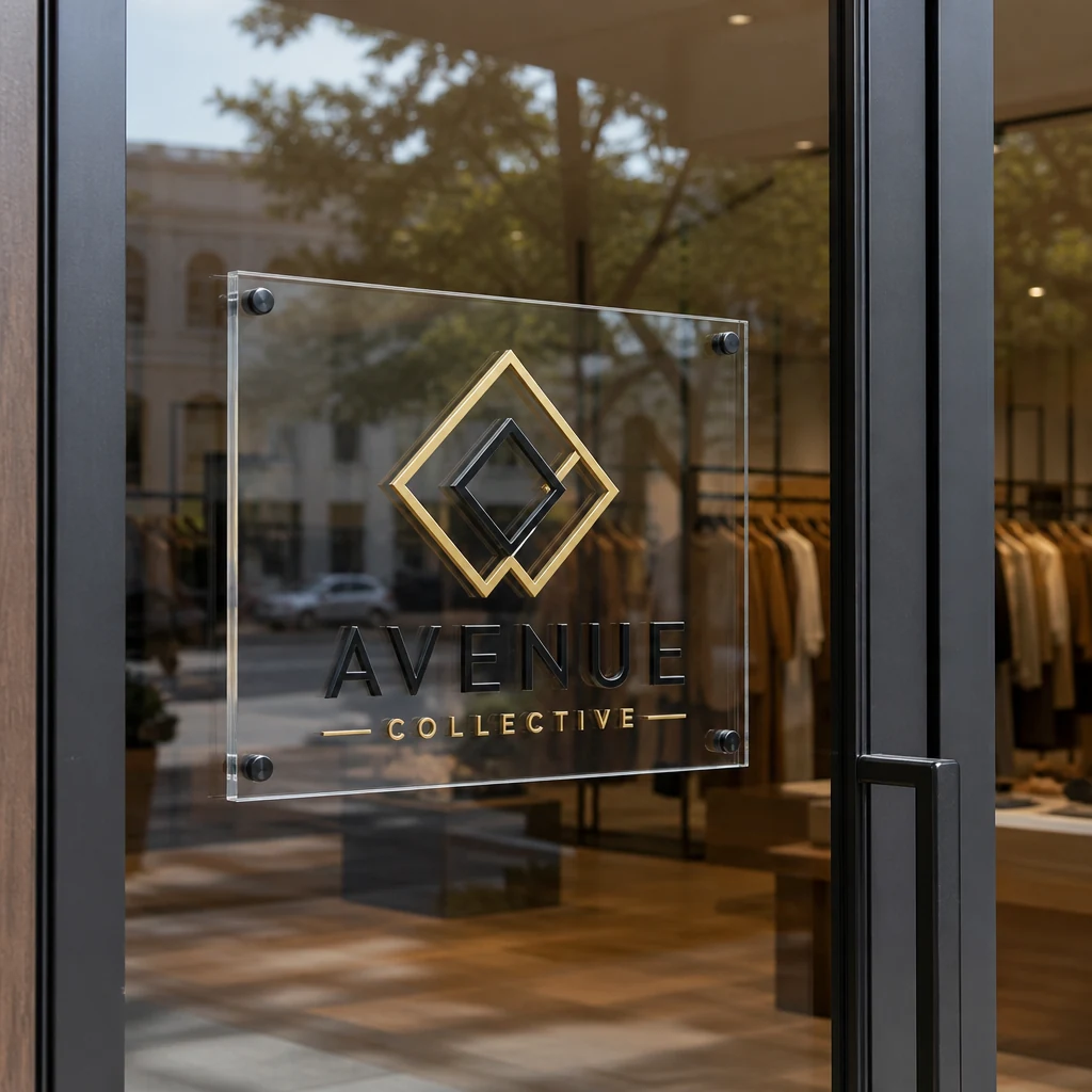 Plexiglass Storefront & Window Sign photo 1