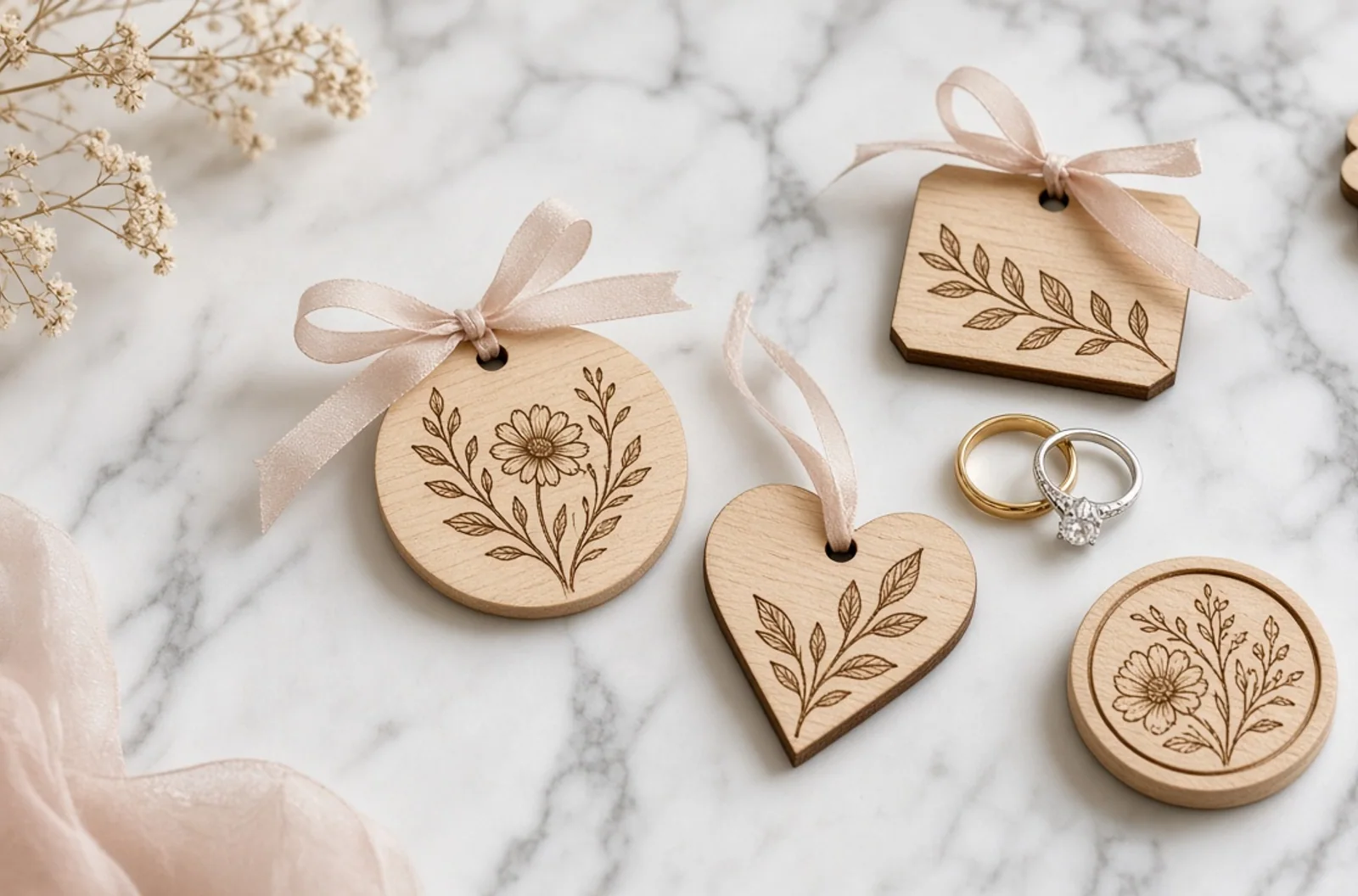 Personalized Laser-Engraved Wedding Favors Guests Will Use