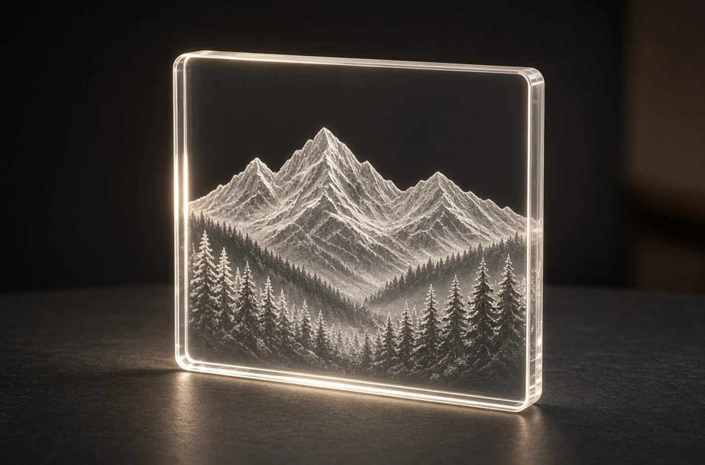 Acrylic Laser Cutting and Engraving: Clear, Color, and Edge Quality example and material inspiration