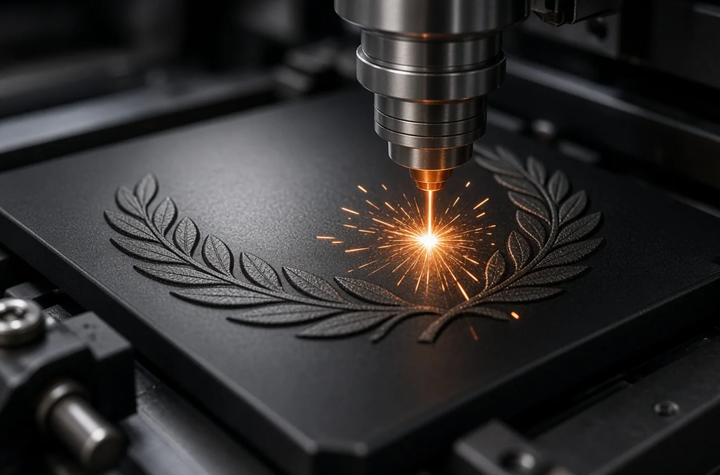 Custom fabrication detail related to custom corporate awards and recognition