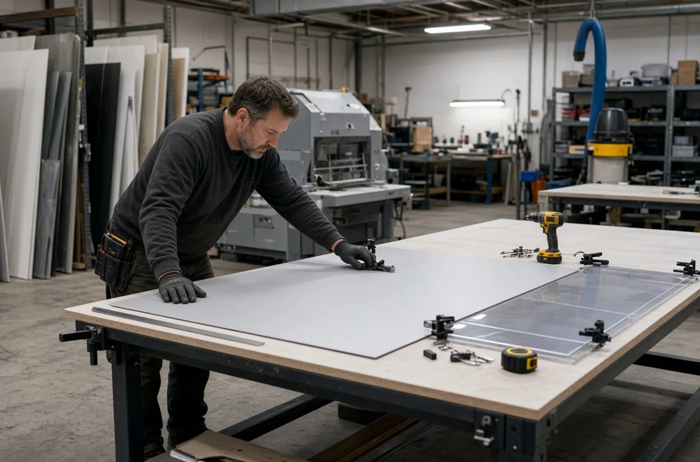 Custom fabrication detail related to custom business signage