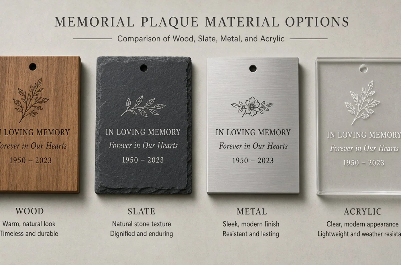 Custom fabrication detail related to custom memorial plaques