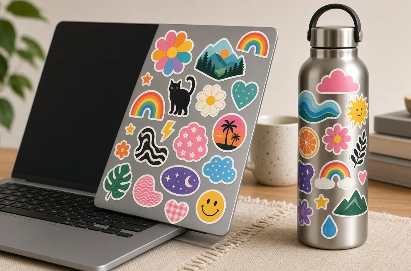 Finished custom product inspiration for custom sticker printing
