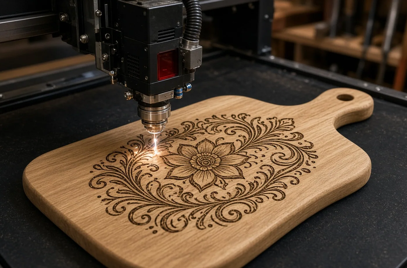 Engraved Cutting Boards: Design, Food-Side Placement, and Care example and material inspiration