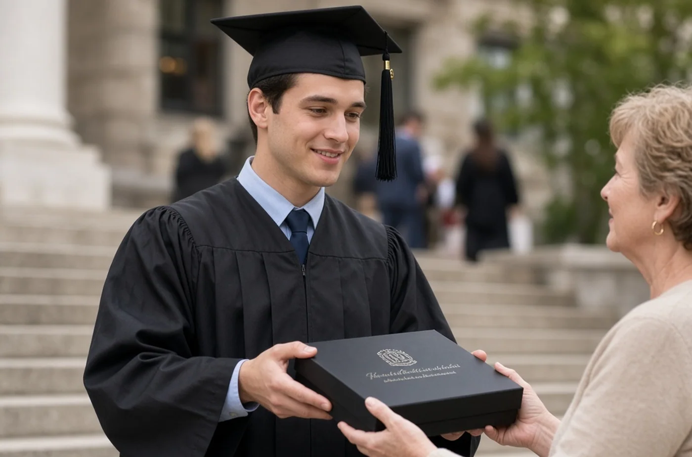 Finished custom product inspiration for laser-engraved graduation gifts