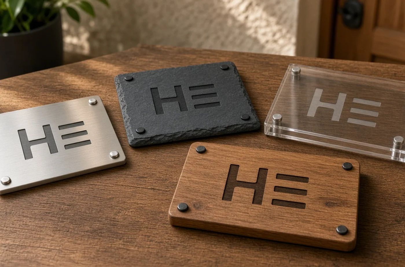 Custom fabrication detail related to custom house number signs
