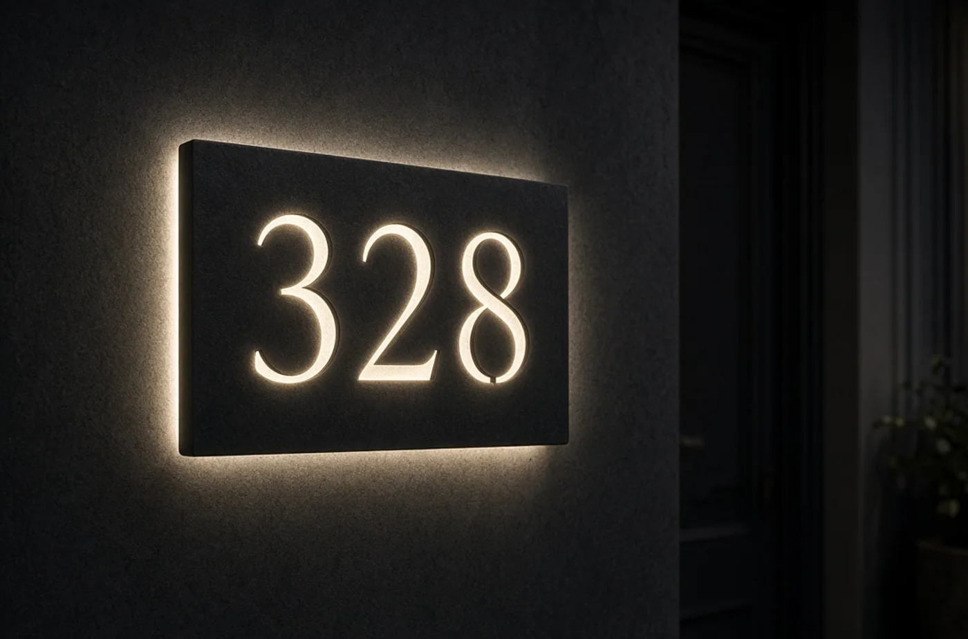 Finished custom product inspiration for custom house number signs