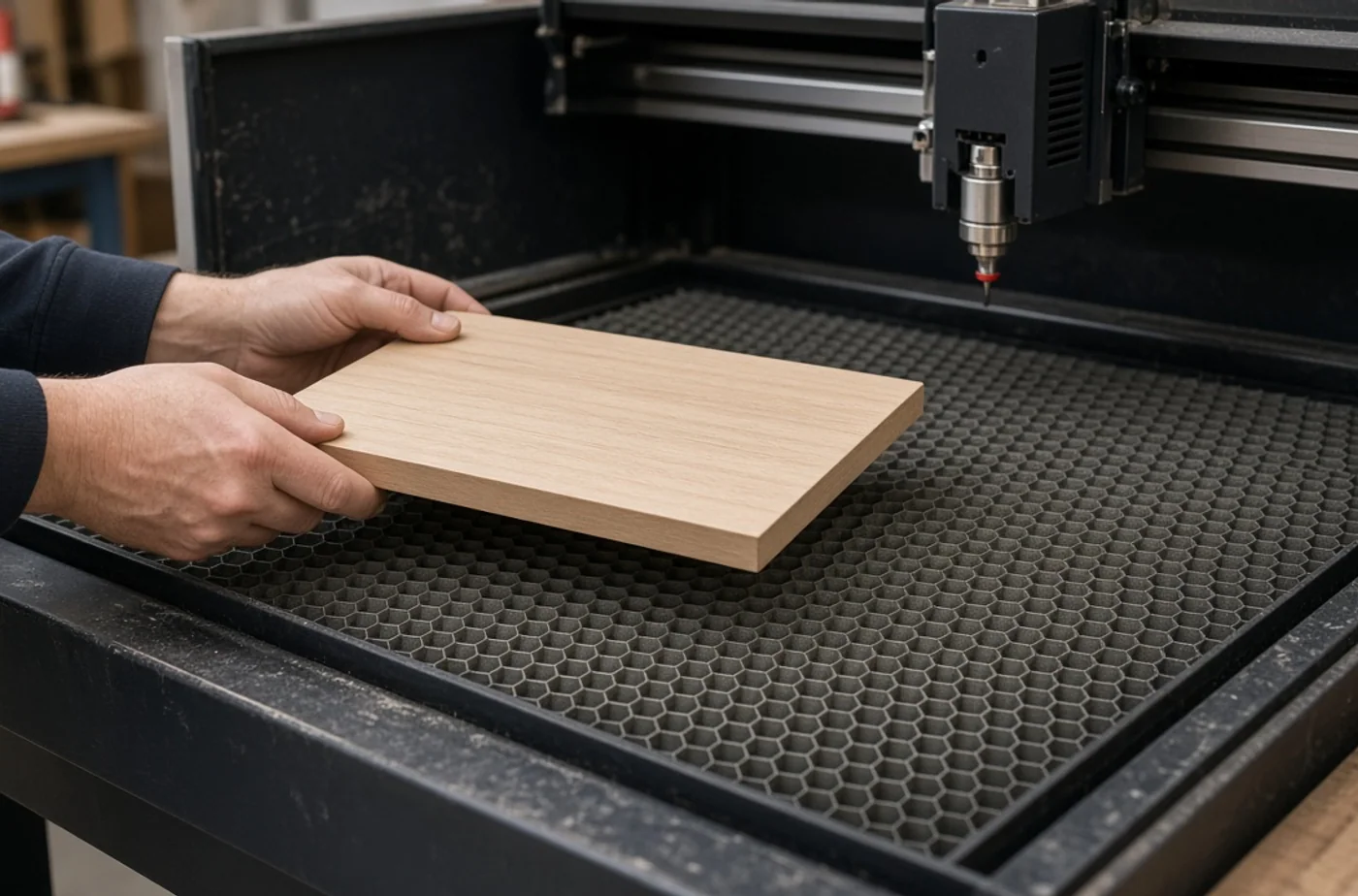 Custom fabrication detail related to laser engraving