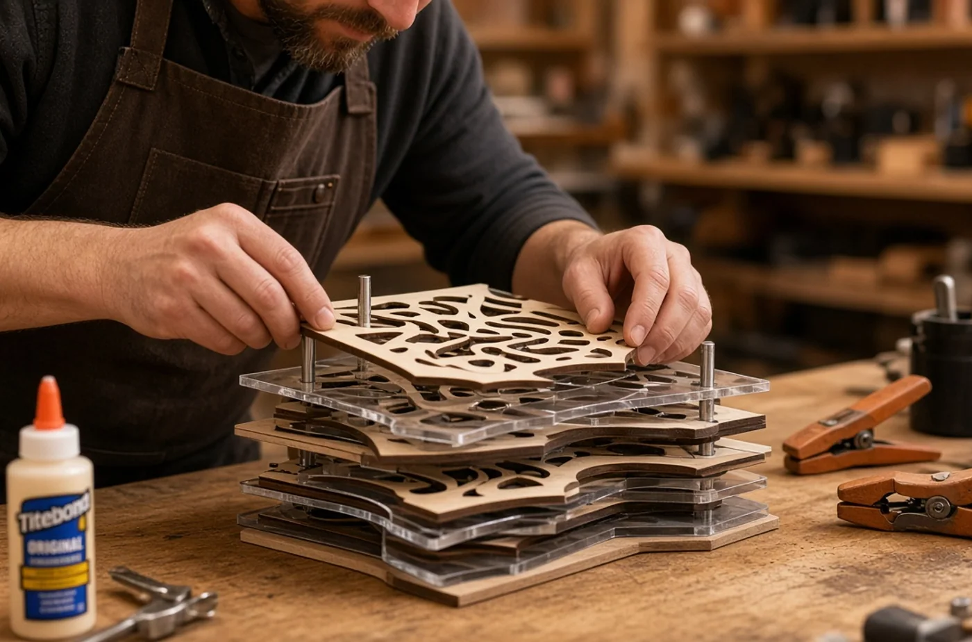 Layered Wood and Acrylic Signs: Depth, Contrast, and Assembly example and material inspiration