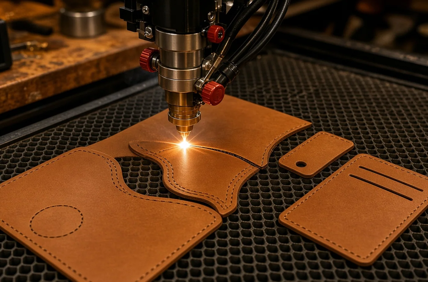 Leather Laser Engraving and Cutting Guide for Custom Goods example and material inspiration