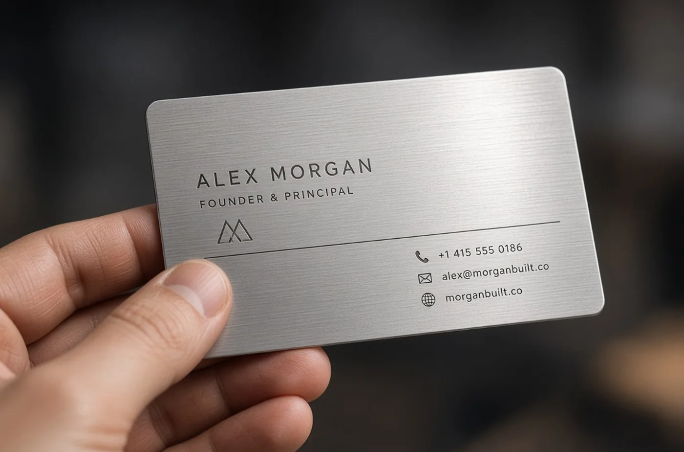 Metal Business Card Design Guide for a Memorable First Impression example and material inspiration