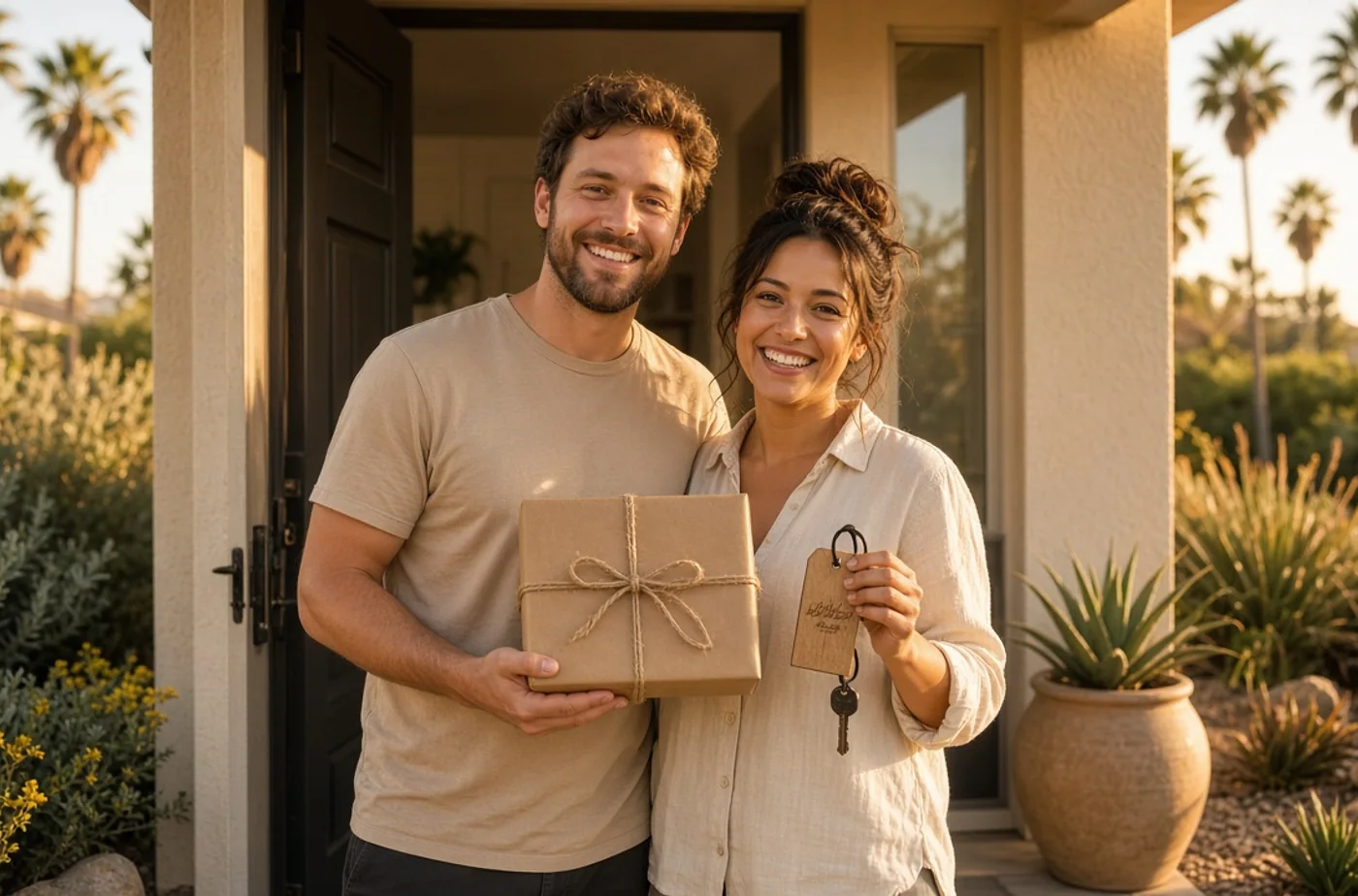 Finished custom product inspiration for personalized real-estate closing gifts