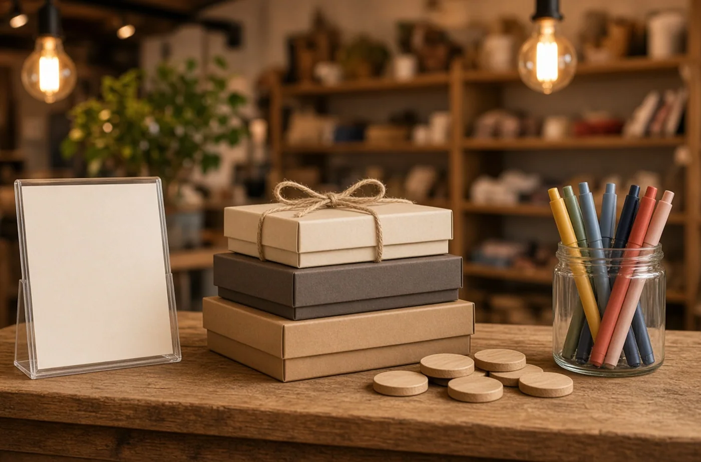 Finished custom product inspiration for short-run promotional products