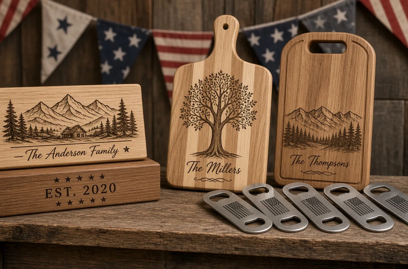 Finished custom product inspiration for USA-made personalized products