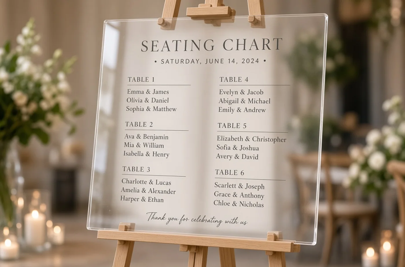 Custom fabrication detail related to laser-cut wedding signage